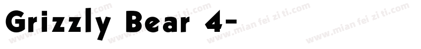 Grizzly Bear 4字体转换